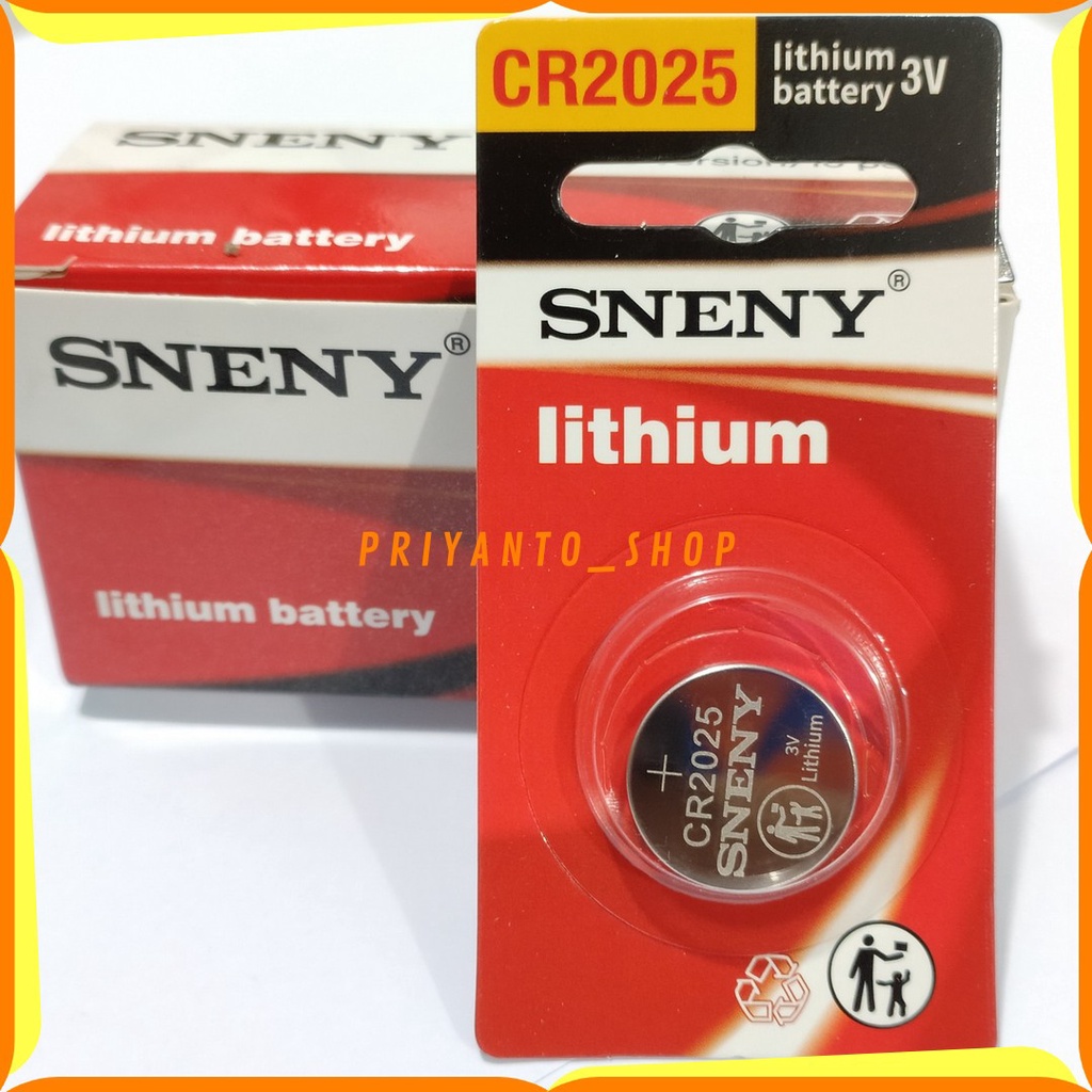 BATERAI SNENY LITHIUM 3V CR 2025 BATERAI KANCING CR2025 ASLI ORIGINAL