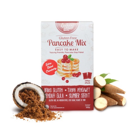 

Ladang Lima Pancake Mix plus extra cranberry 220gr/ Gluten Free/ Tepung Mix Pancake