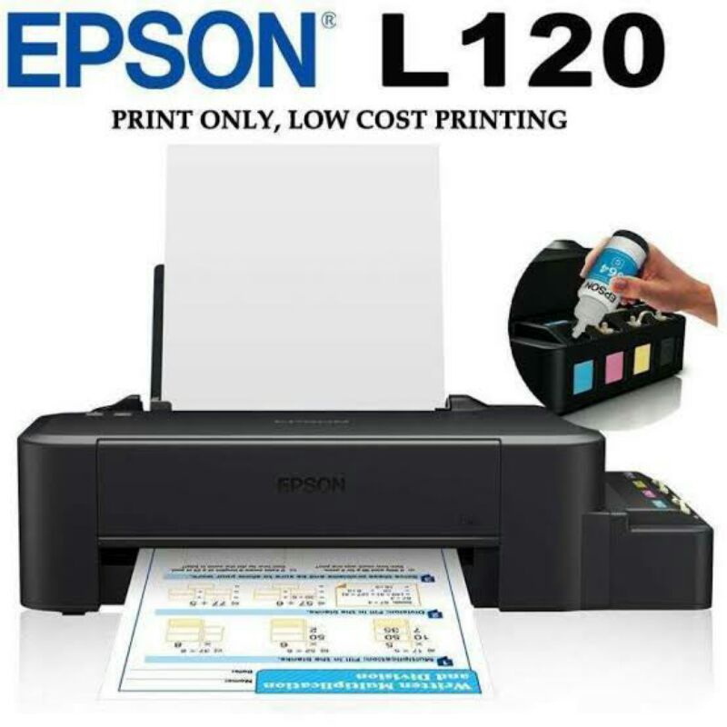Printer Epson L120 second + tinta Original