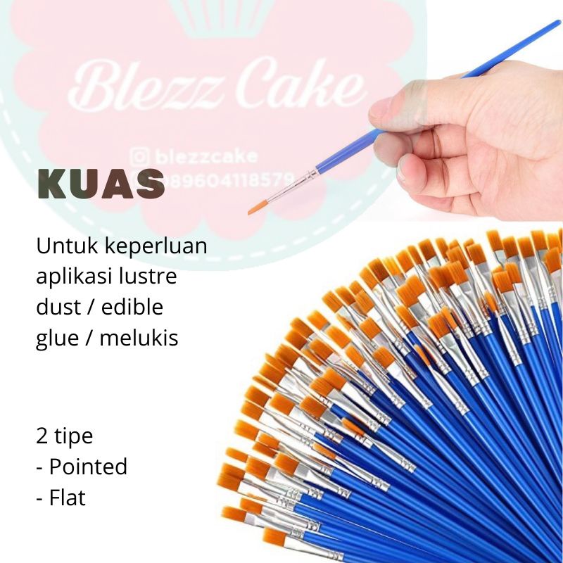

kuas lukis pointed dan flat