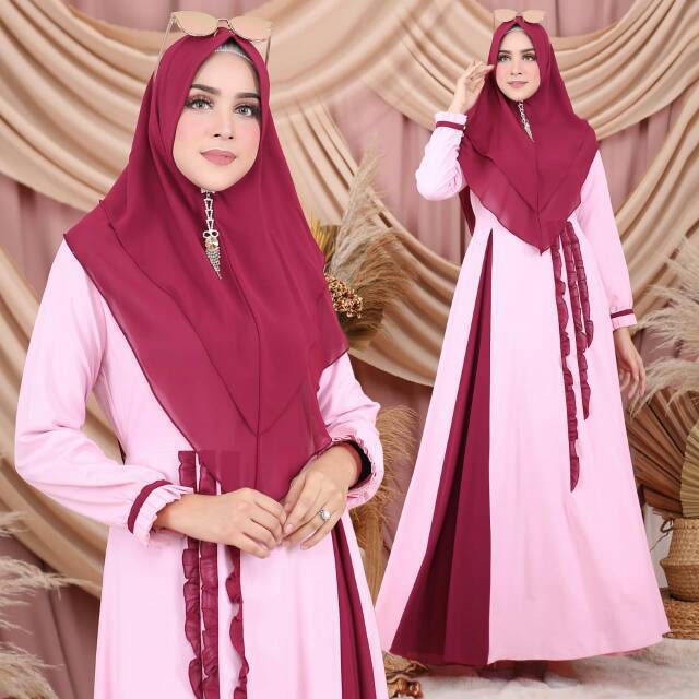 Gamis Syari Medina Set By ALEXANDRIAH