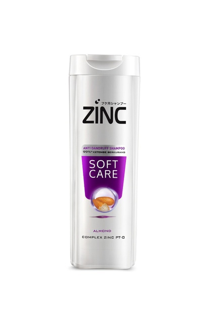 Paket Zinc Shampoo Soft Care 340 ml Isi 2