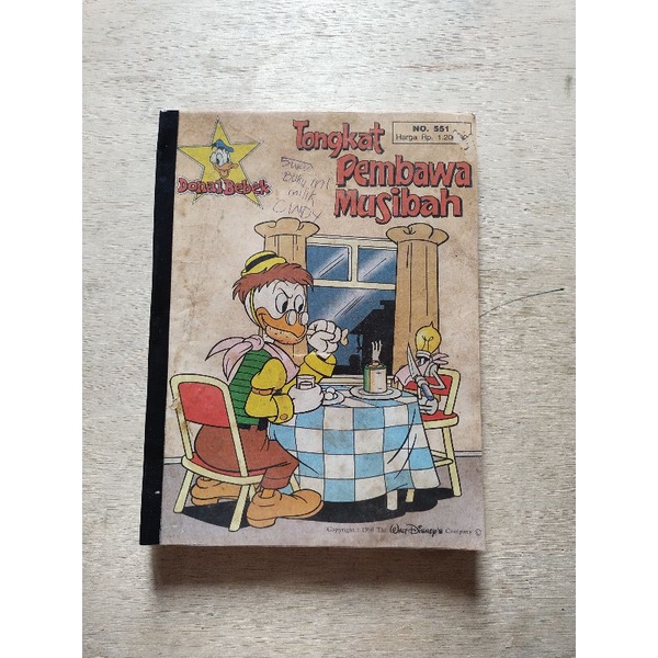 Buku Bundel 6 Edisi Majalah Donald Bebek Tongkat Pembawa Musibah * Walt Disney's *
