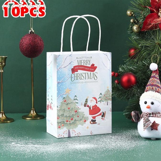 

GIFT BAGS PAPER PRESENT SUPPLIES WRAPPING 15 X 8 X 21CM CHRISTMAS DC452CD3
