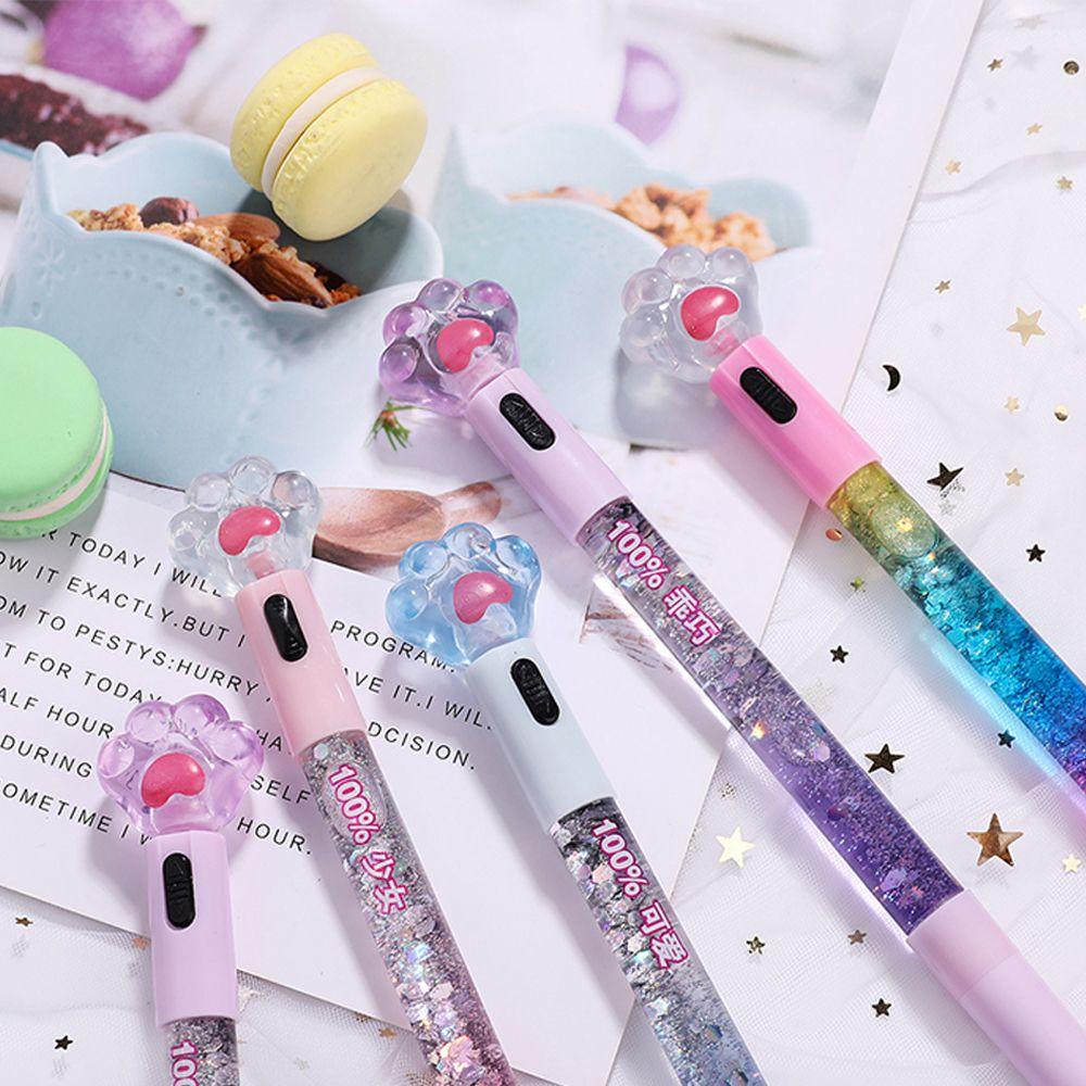 R-flower Gel Pen Cute Light Perlengkapan Kantor Siswa