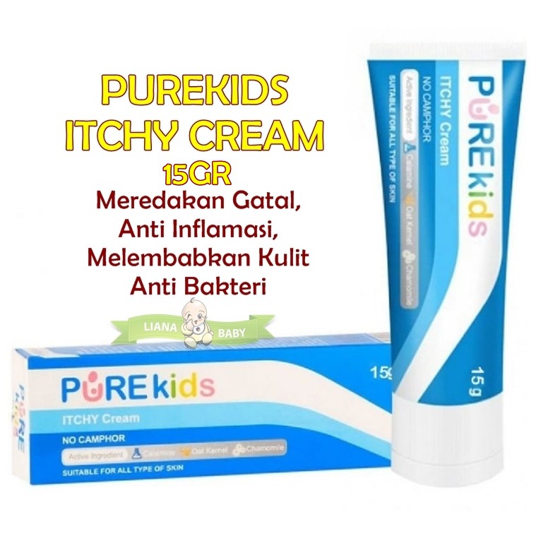 PERA50 PURE KIDS ITCHY CREAM PEREDA GATAL ANAK exp bln 01 2024