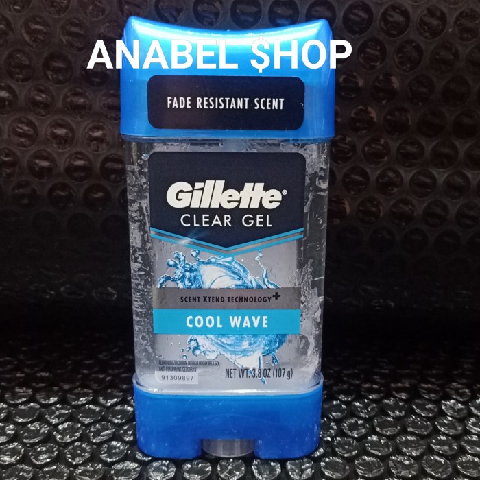 Gillette Deodorant Endurance Clear Gel Cool Wave