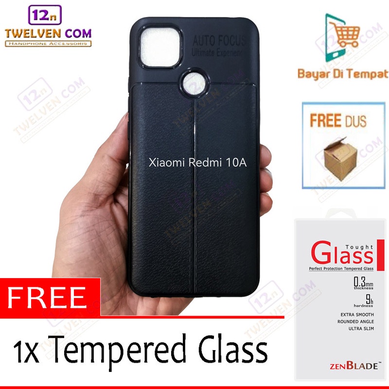 [FLASH SALE] Case Auto Focus Softcase Xiaomi Redmi 10A - Free Tempered Glass