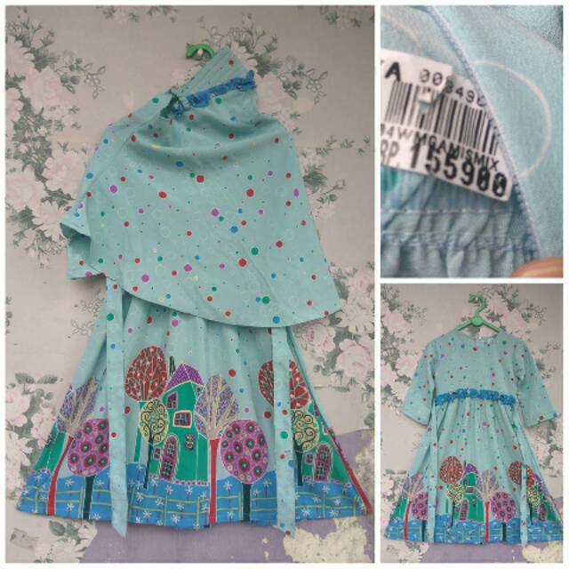 Set gamis anak nz bear new