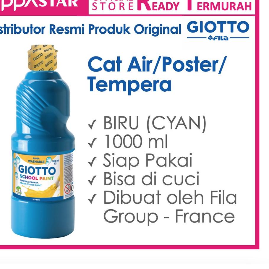 

Trendy Cat Air Cat Poster Cat Tempera 1000 ml Giotto School Paint Cyan Biru Muda ...