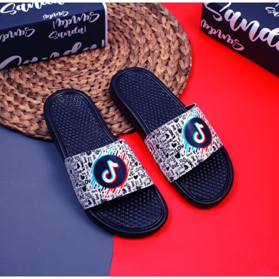 OBRAL MURAH..!! SANDAL SLIP ON WANITA PRIA TIXTOK