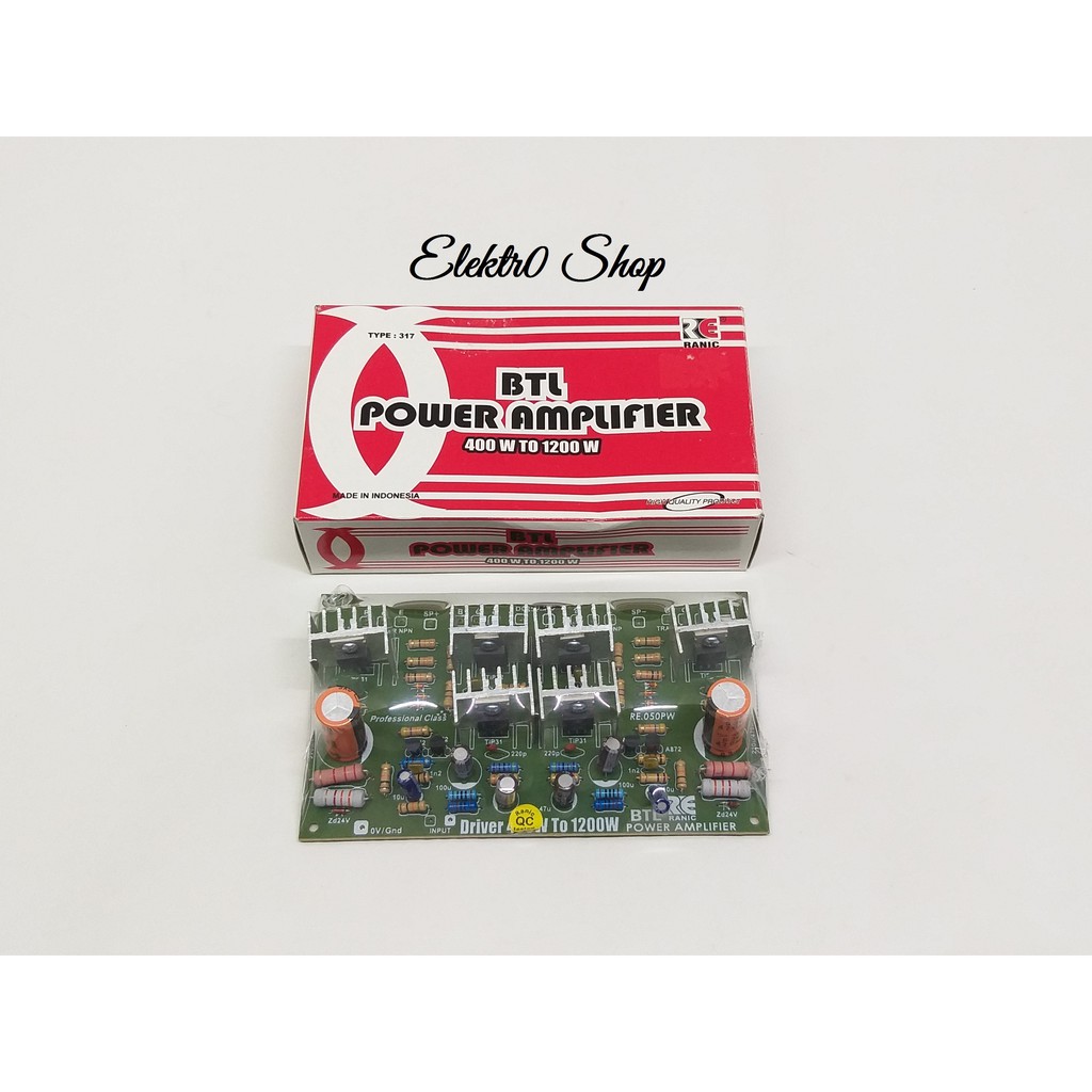 BTL Power Amplifier 400 W to 1200 W Type 317