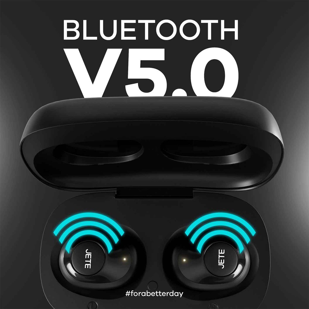 TWS I Headset Bluetooth I Earphone Wireless JETE T6 - Garansi  2th