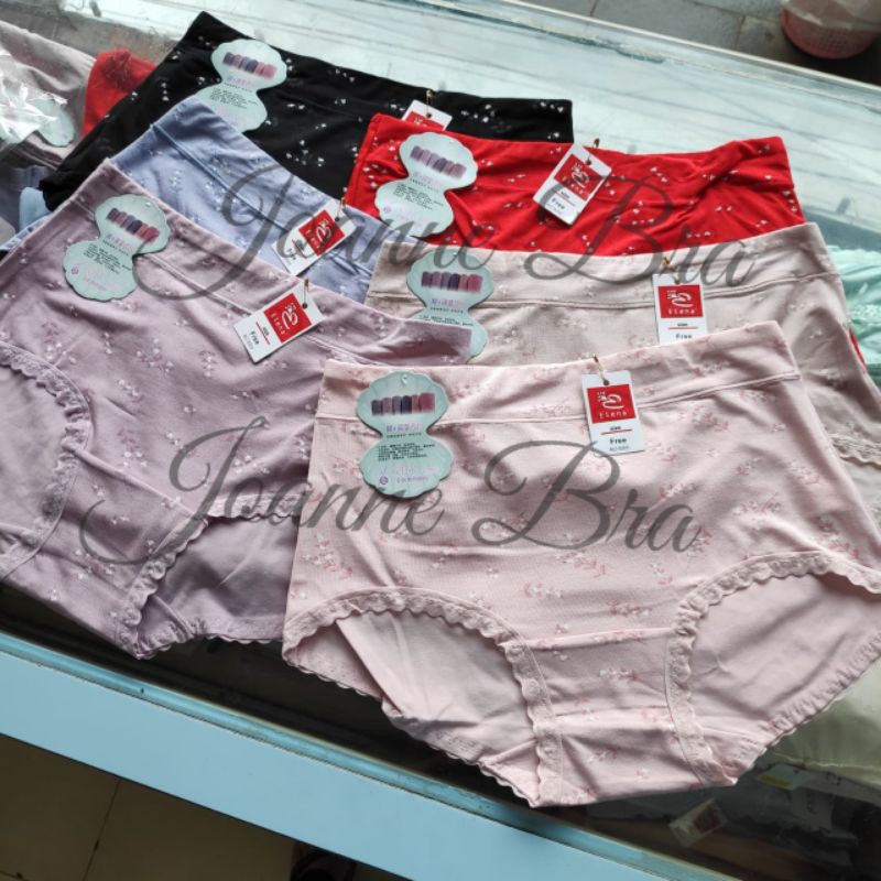 Elena Celana Dalam Wanita Katun Pasak Tinggi E 9300 - CD Wanita Lembut Nyaman Semi Highwaist