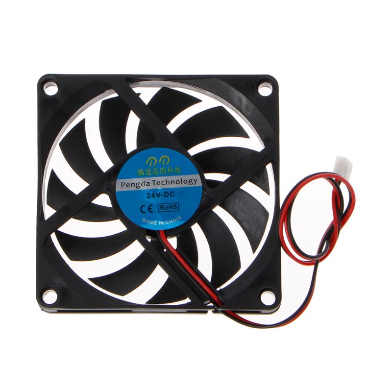 Gro 8010 CPU / GPU Cooling Fan Laptop Cooler Cooling Pad Slim Portable for DC 24V 2Pin