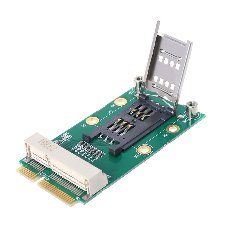 Btsg Adaptor Mini PCI-e Dengan Slot SIM Card Untuk 3G/4G WWAN LTE GPS Card Mini PCI-e