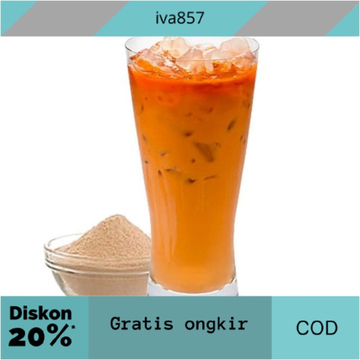 

PROMO thai tea bubuk minuman 1 kg / thai tea terlaris!!! GRATIS ONGKIR