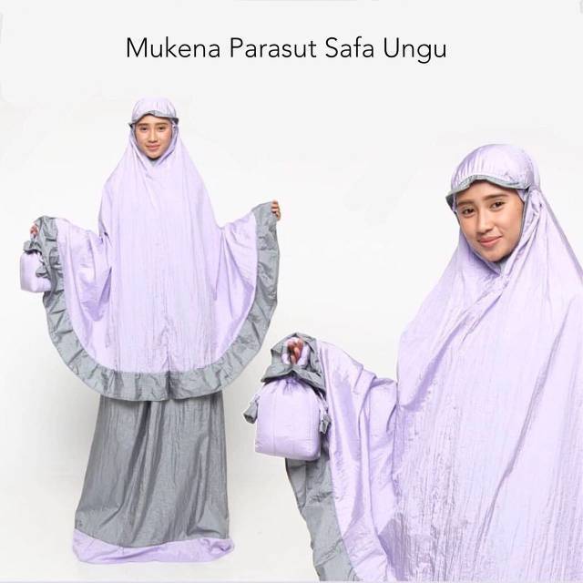 Mukena Parasut Super Safa || MUKENA TRAVELING (RINGAN + PRAKTIS) || MUKENA PARASIT KOMBINASI RISKIA