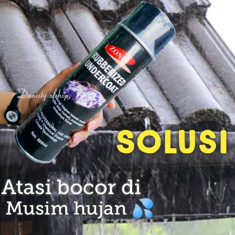 Spray Anti Bocor Atap Waterproof Pelapis Anti Karat Kolong Mobil Rubberized Undercoat Flinknote