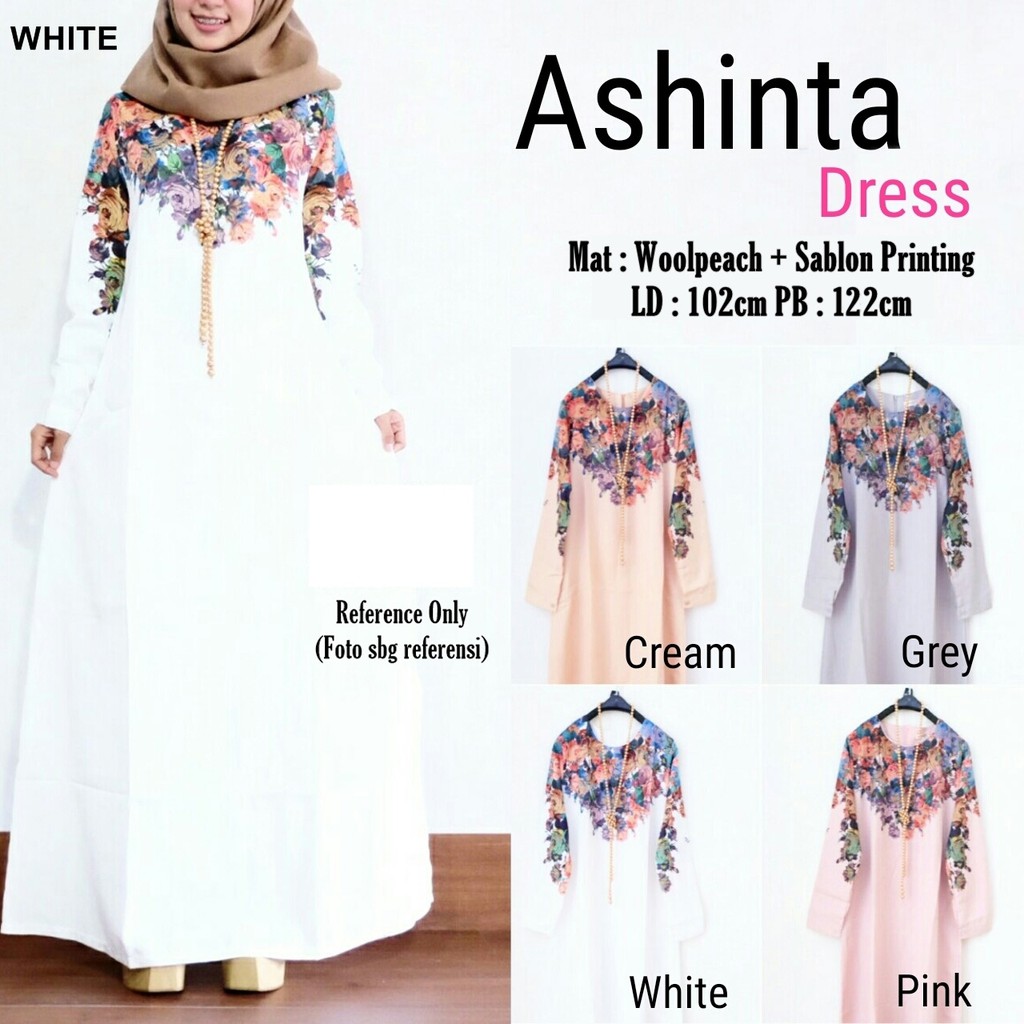 BAJU WANITA MURAH ASHINTA DRESS BAJU WANITA GROSIR TANAH ABANG