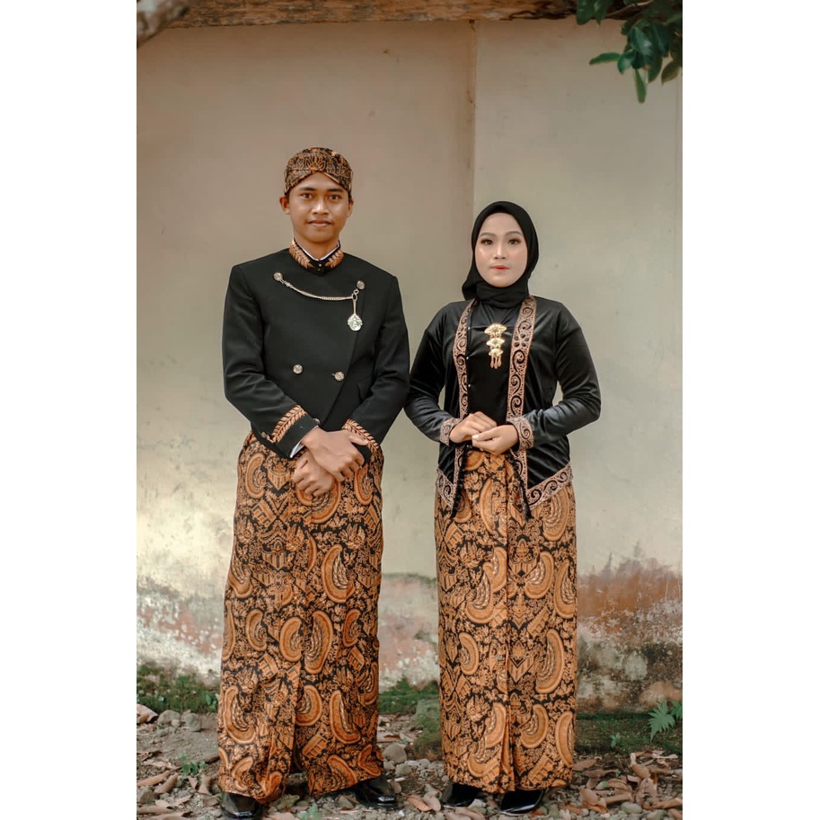 Set Baju Couple Beskap Adat Jawa-Solo Bordir