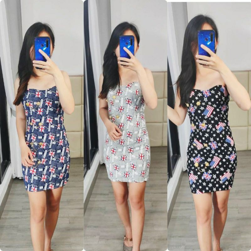 ELONAFASHION /Dress kemben england/TUNIK DRESS WANITA PREMIUM IMPORT QUALITY/BESTSELLER/