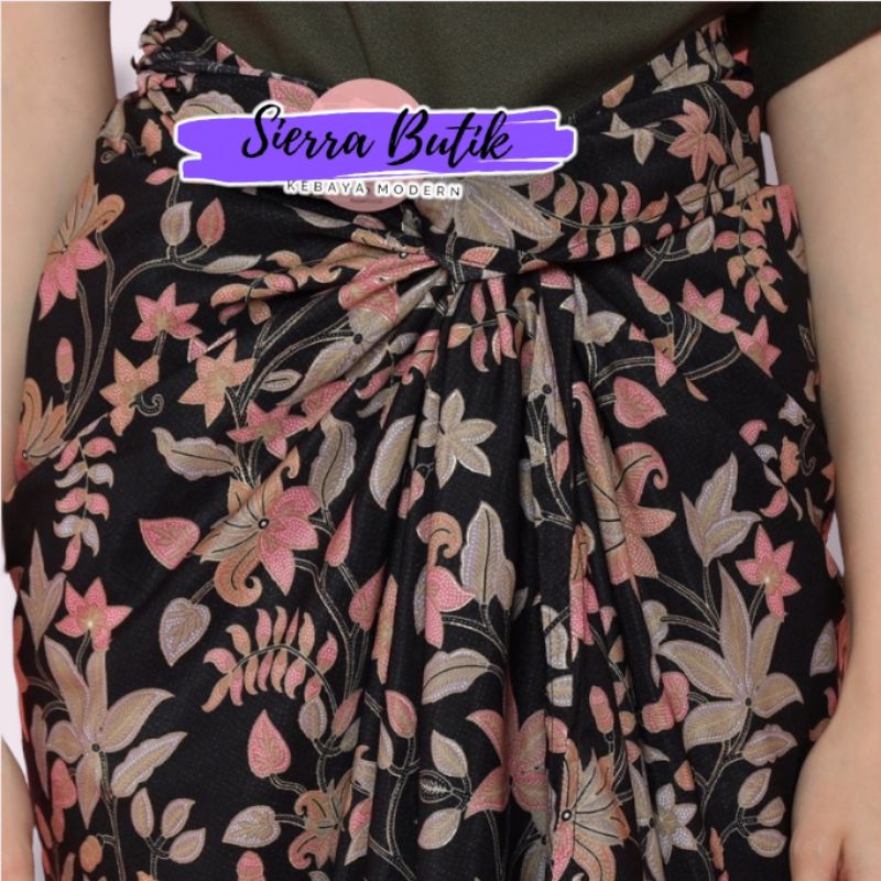 Rok Kebaya // Rok lilit // kain lilit batik // rok serut // rok lilit batik bugenvil hitam // Bawaha Rok Kebaya Moderen Mewah // Rok Kebaya Bahan Semi Sutra Lembut Terbaru