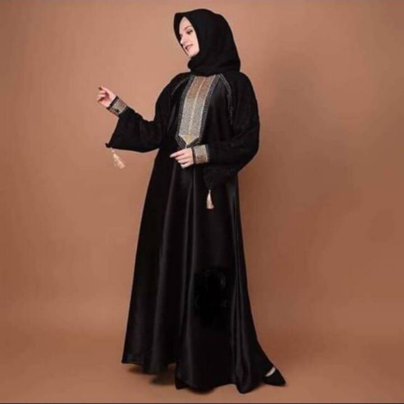 Gamis Abaya Jala BY Kame'ss Lidla/Gamis Satin Marbela Import /FANNY COLLECTION12