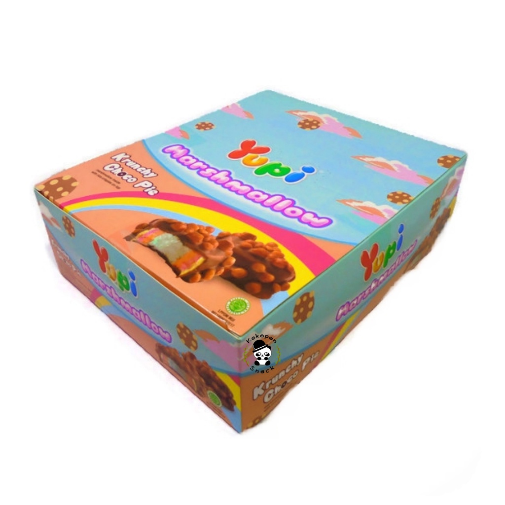 Yupi Marshmallow Krunchy Pie Box isi 24