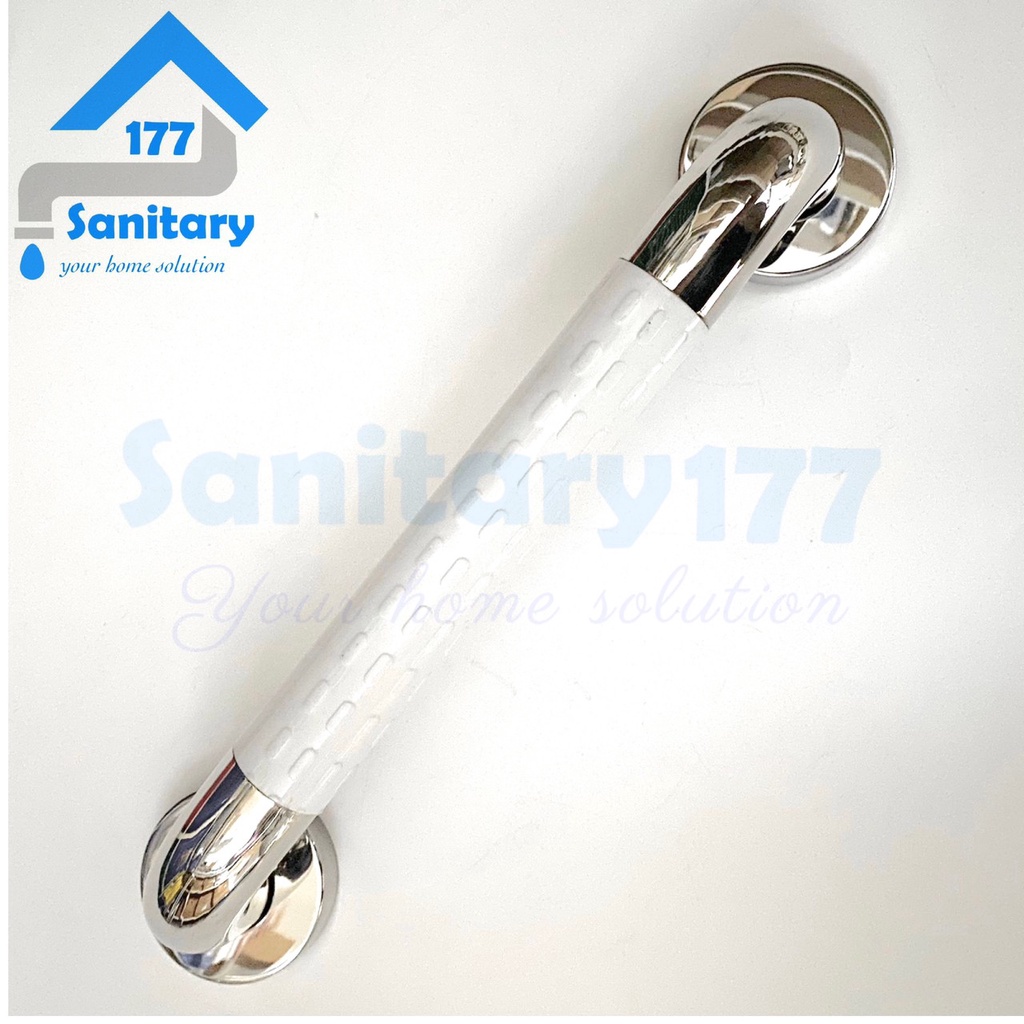 Grab Bar Stainless jumbo 40cm ABS-pegangan closet kloset pipa 35mm gagang kamar mandi toilet gede tebal kuat grip bar handle