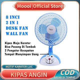 MOOOI Kipas Angin Desk Fan / Wall Fan 8” Kipas Meja Karater / Kipas Dinding