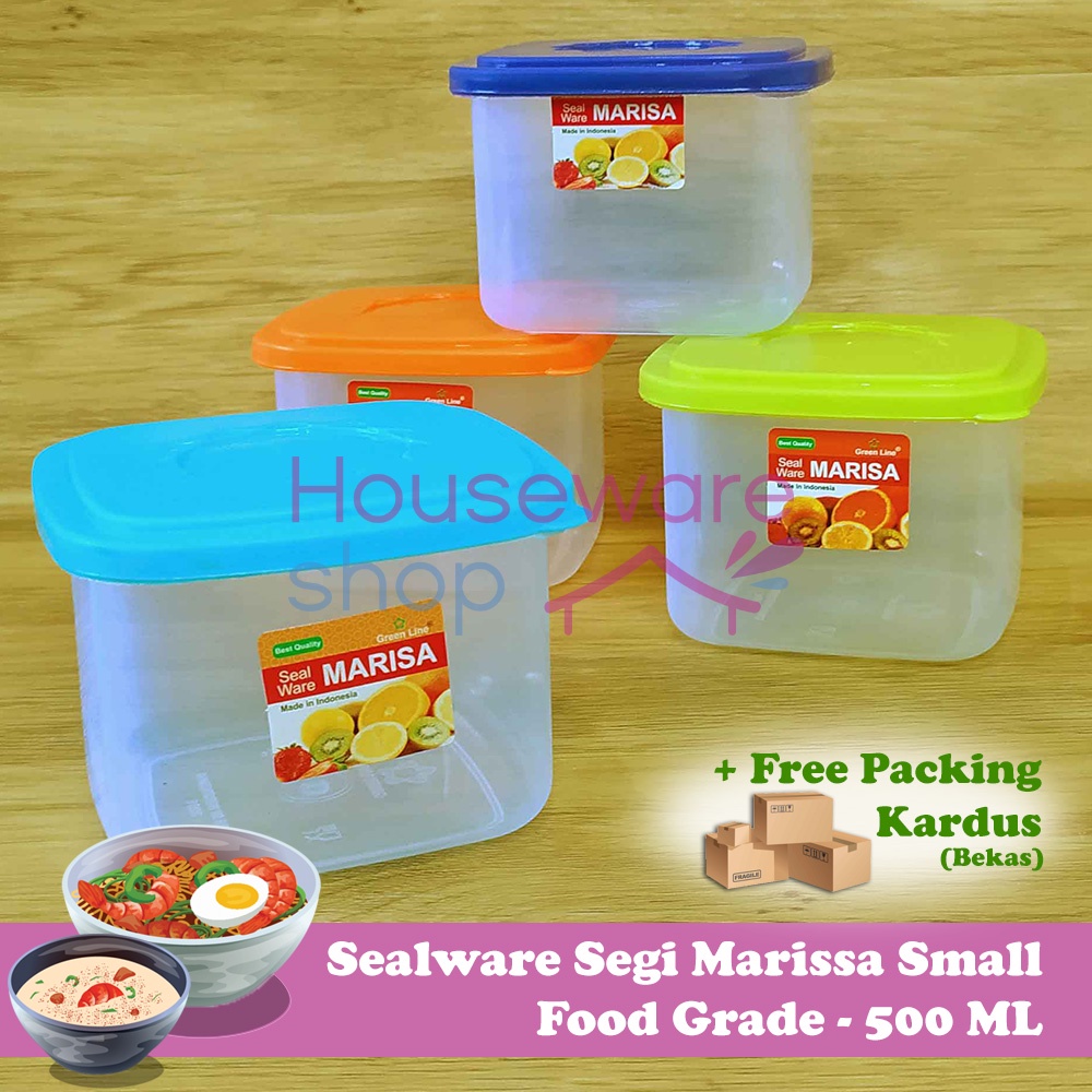 Jual Toples Kotak Sealware Segi Marisa Serbaguna 500 Ml Food Grade Shopee Indonesia 3073