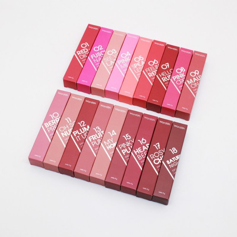 Wardah Lip Cream Exclusive Matte - Kemasan Lama EXP Panjang 2024 2025 Terdaftar BPOM