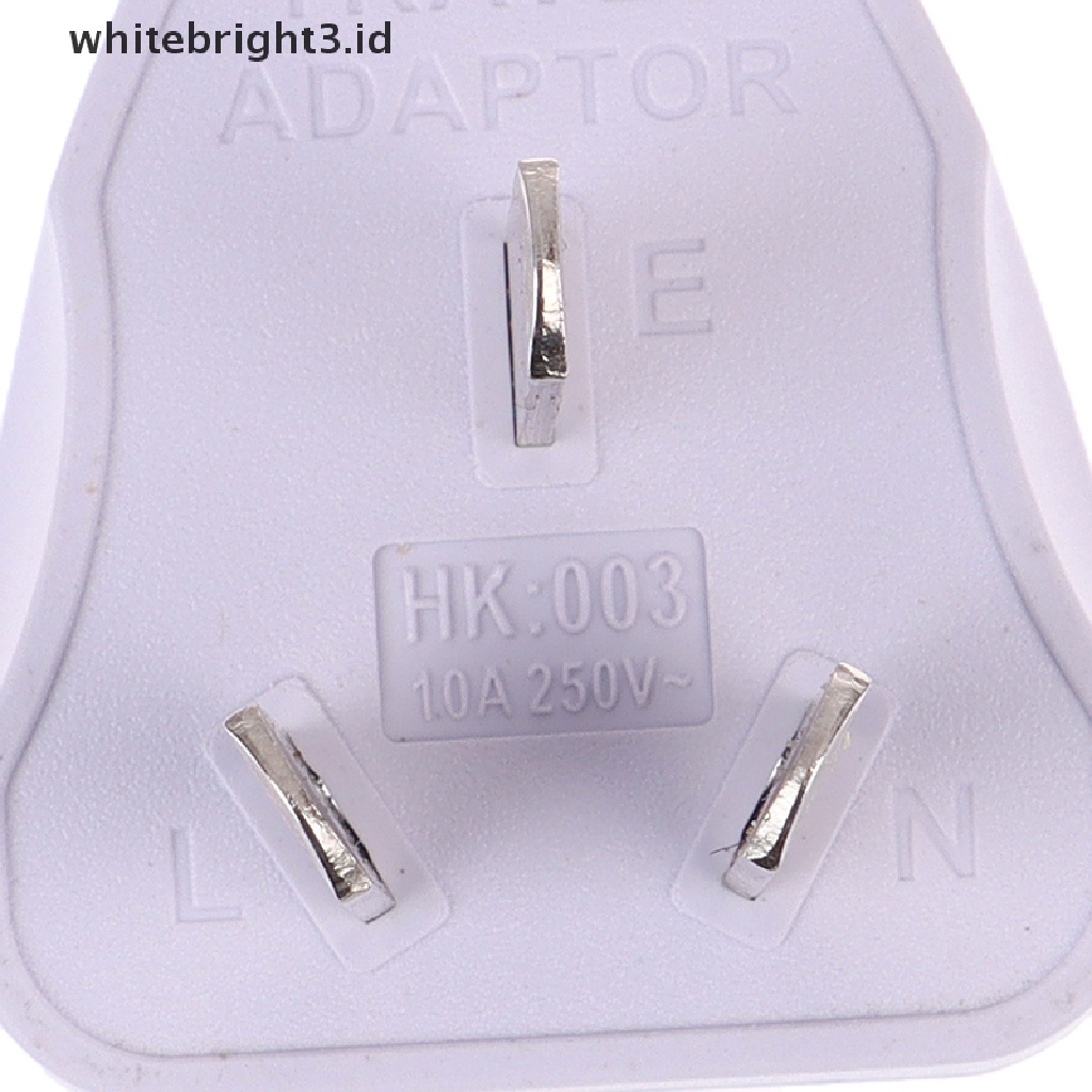 {whitebright3.id} Universal Travel Power Plug Adapter USA EU EURO Asia to AU AUSTRALIAN 3 Pin ,