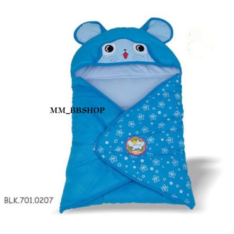 Blanket bayi topi boneka / Blanket bayi tebal hangat / Blanket bayi baby joy