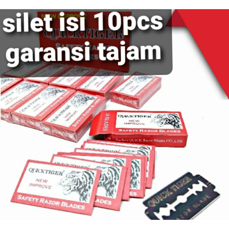 

silet cukur QUICK TIGER 1pack isi 10