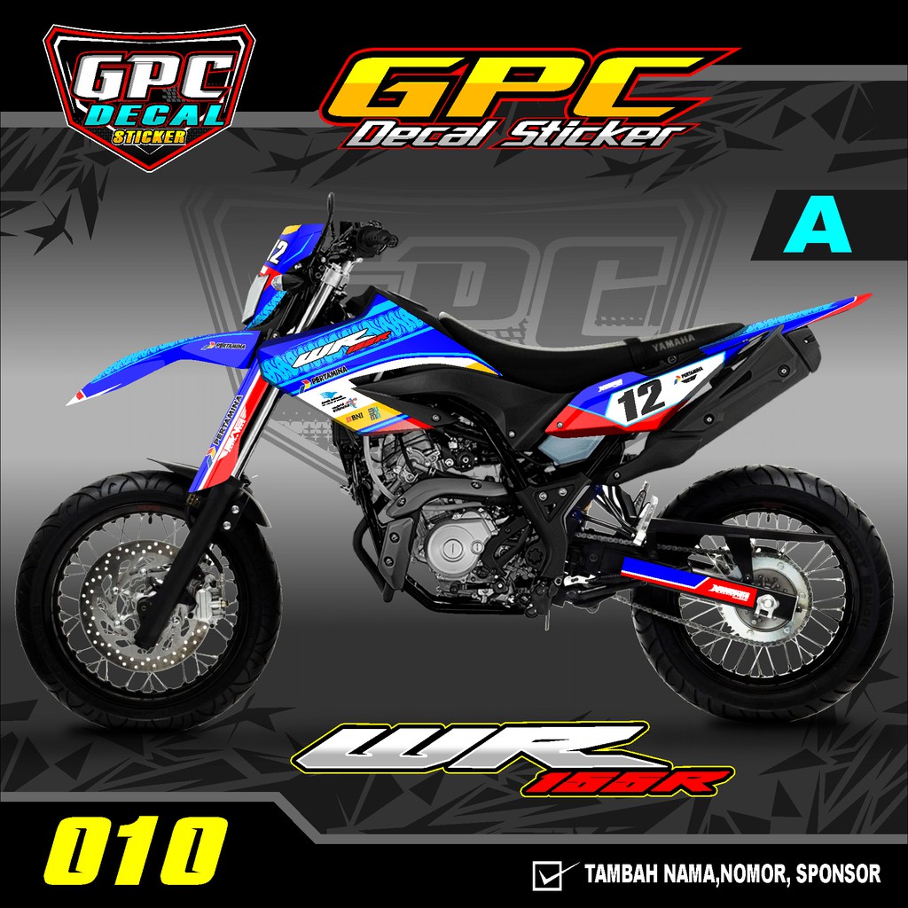 [COD]Decal Sticker Yamaha WR 155 010 Full body Pertamina Mandalika-Dekal Stiker WR 155-010