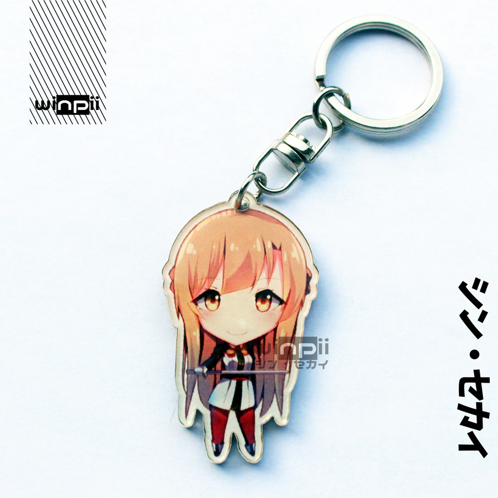 Gantungan kunci Akrilik Asuna Yuuki Anime Sword Art Online