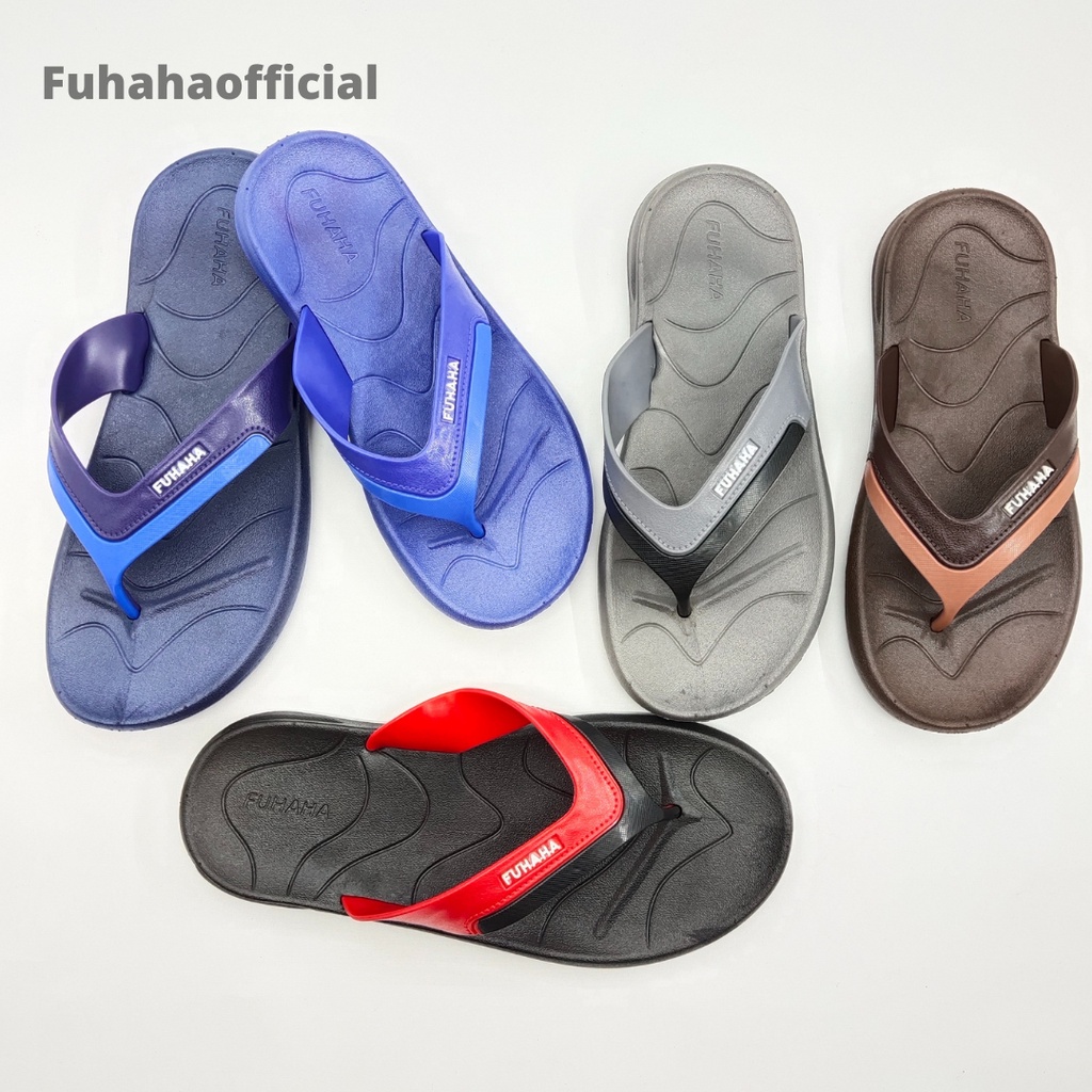 FUHAHA Sandal Japit Karet Pria Termurah Sandal Kuat dan Nyaman Sandal Dewasa