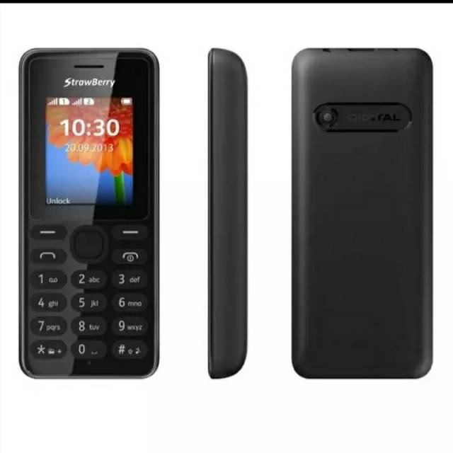 STRAWBERRY ST22 DUAL SIM HP DIGITAL CAMERA RADIO MP3 MUSIC SUPPORT MICROSD HANDPHONE GARANSI RESMI
