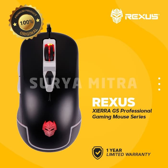 Mouse Gaming Rexus Xierra 3D G5 Wired USB