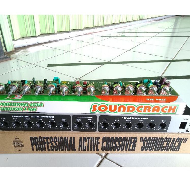 ✴ aktif crossover soundcrack 4 way 4way kit dan box paket CVK
