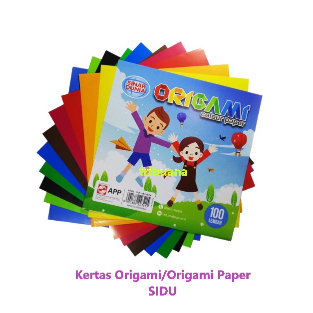 

Kertas Lipat Warna - Origami 12cmx12 cm Sidu
