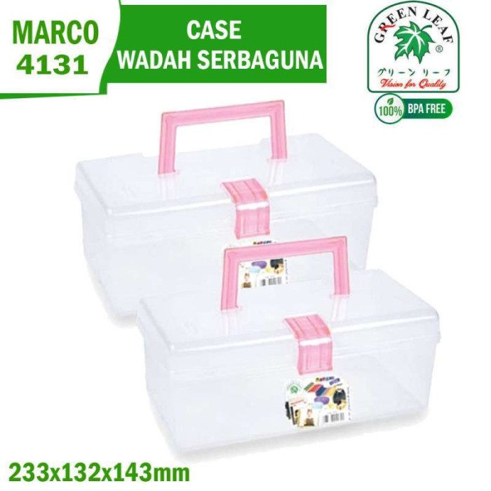 Green Leaf Kotak Tool Box Penyimpanan Serbaguna Storage Marco 4131