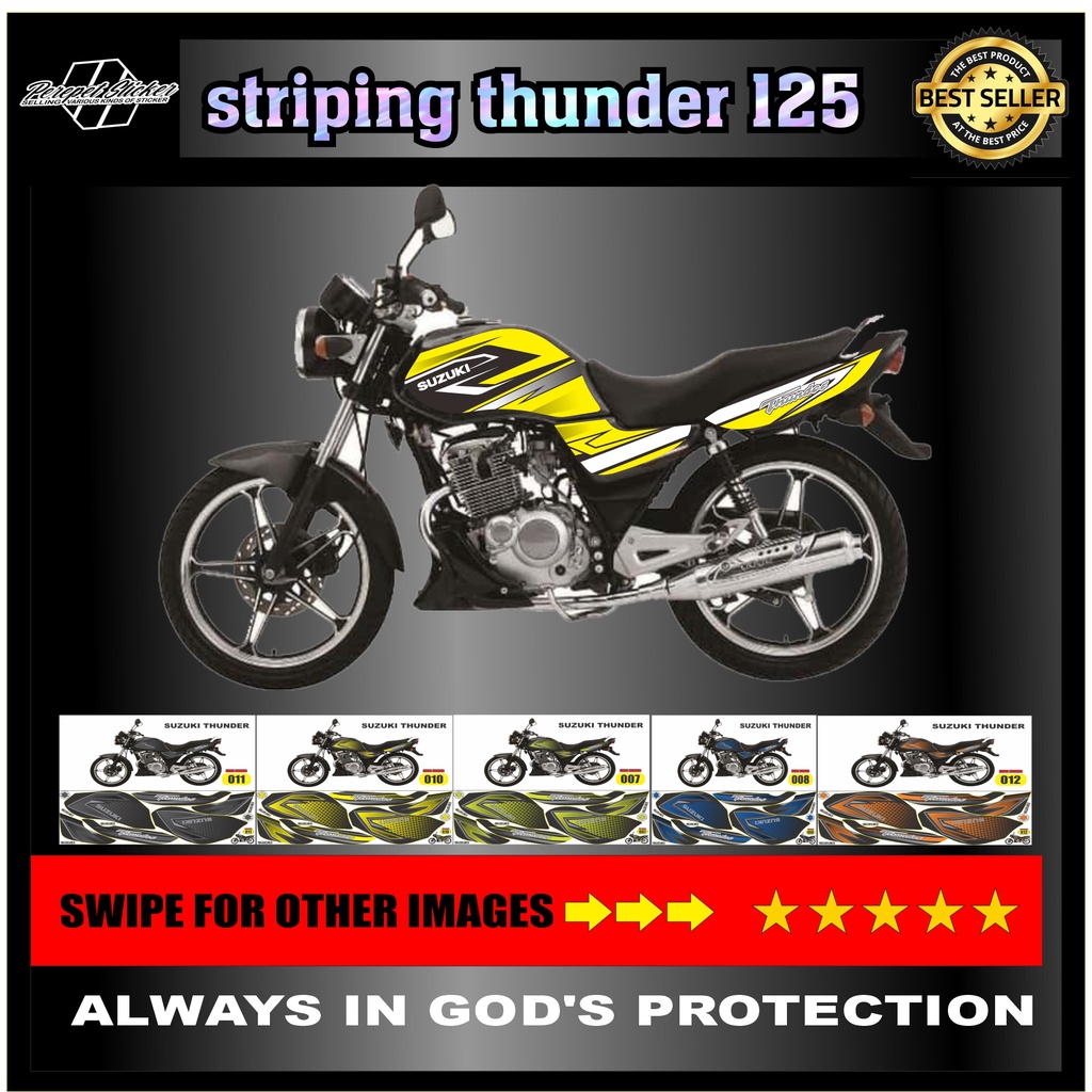STRIPING thunder/ suzuki / STOCK suzuki thunder / STIKER thunder 125 / STICKER thunder