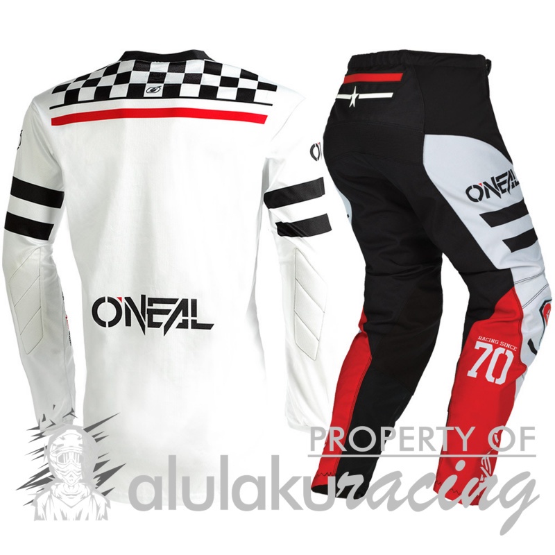 Jersey with Pants Oneal 2022 Element Squadron White Black - ON013