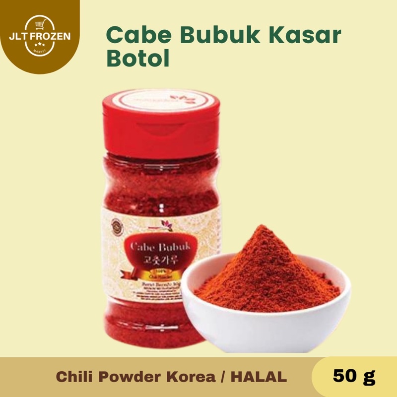 

CABE BUBUK KASAR / GOCHUGARU / CHILI POWDER KOREA 50 g BOTOL