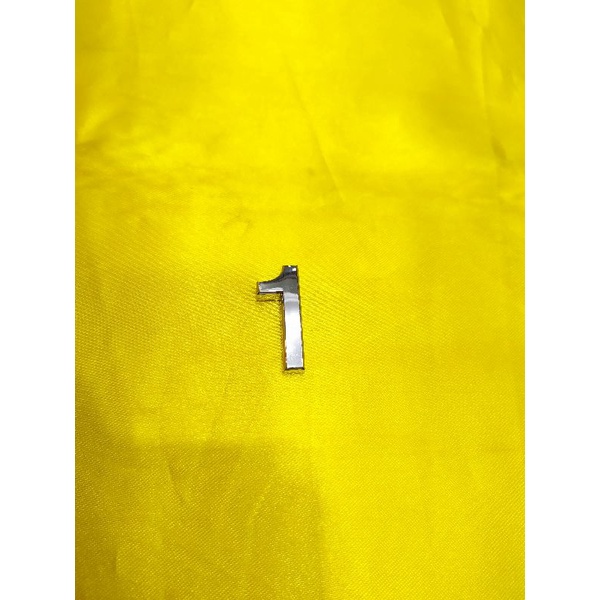 HURUF TIMBUL/ NOMOR CHROME/ NOMOR PLAT MOBIL/ ANGKA CHROME 3,5cm /MINIMAL ORDER 8 PCS