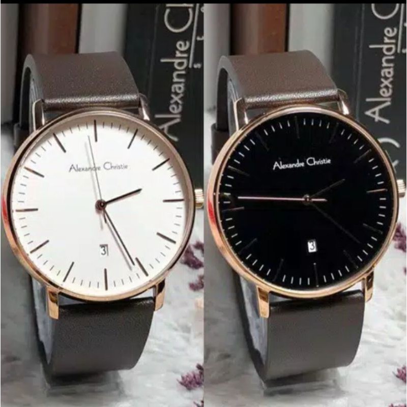 Jam tangan pria original Alexandre Christie AC-8420 MD