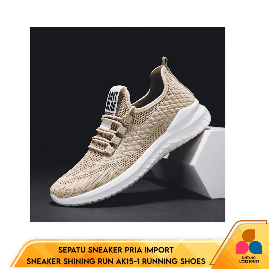 [ 100% IMPORT ] Sepatu Sneaker ambigo Shining Run AK15-1 Running Shoes Running Sneakers Olahraga Pri